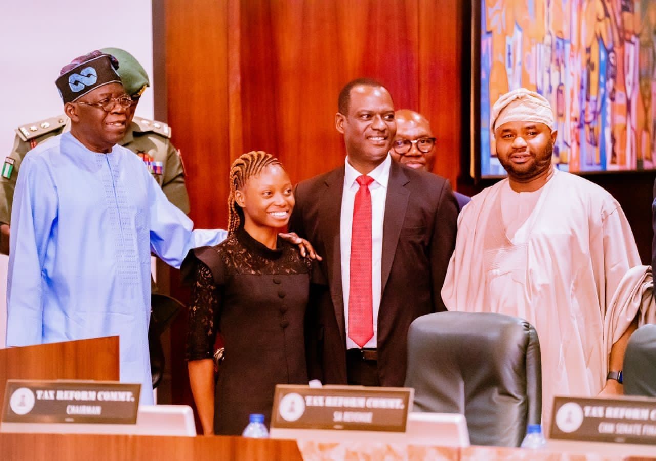 Committee members in session
